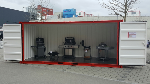 Lagercontainer OPEN-SIDE + Türe